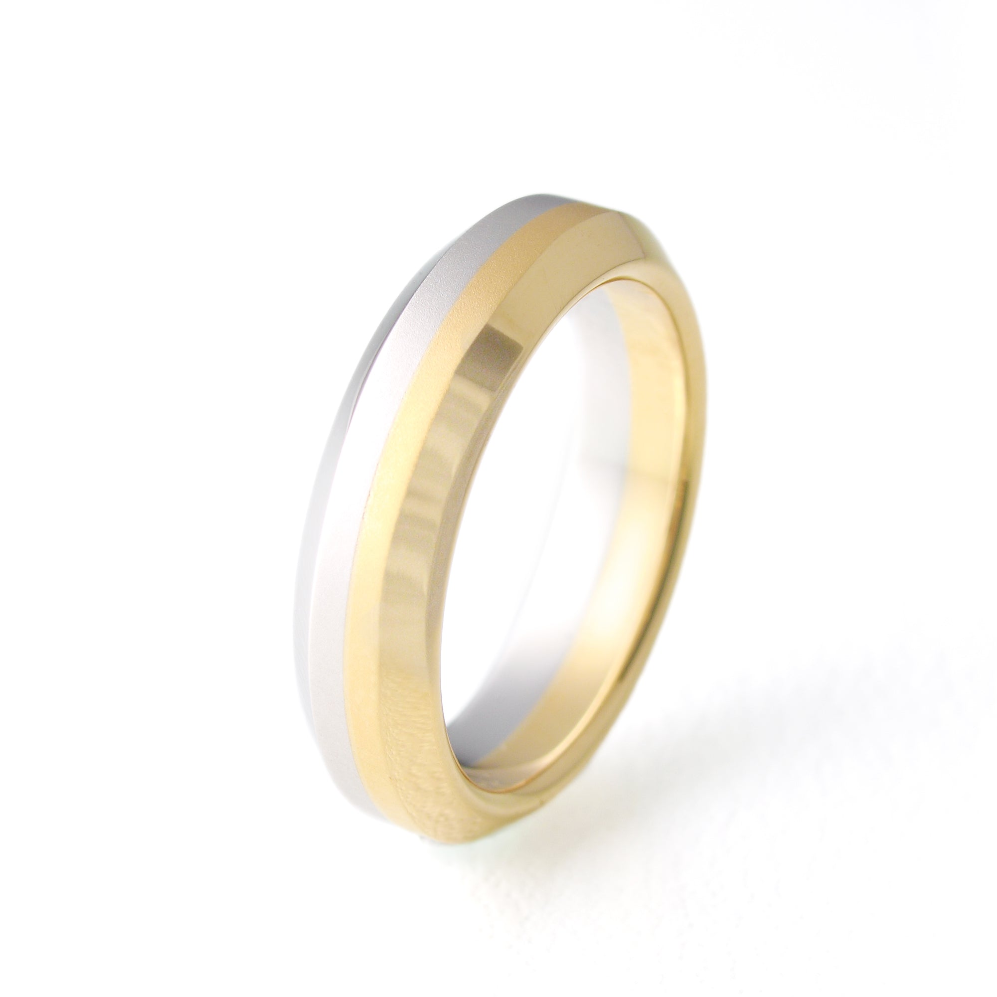 ShinogiPt900/K18Ring Marriage Wedding ring Wedding bands Bridal Platinum Gold conbination MENTOSEN