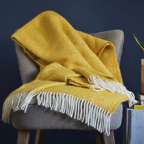 Yellow Beehive Throw