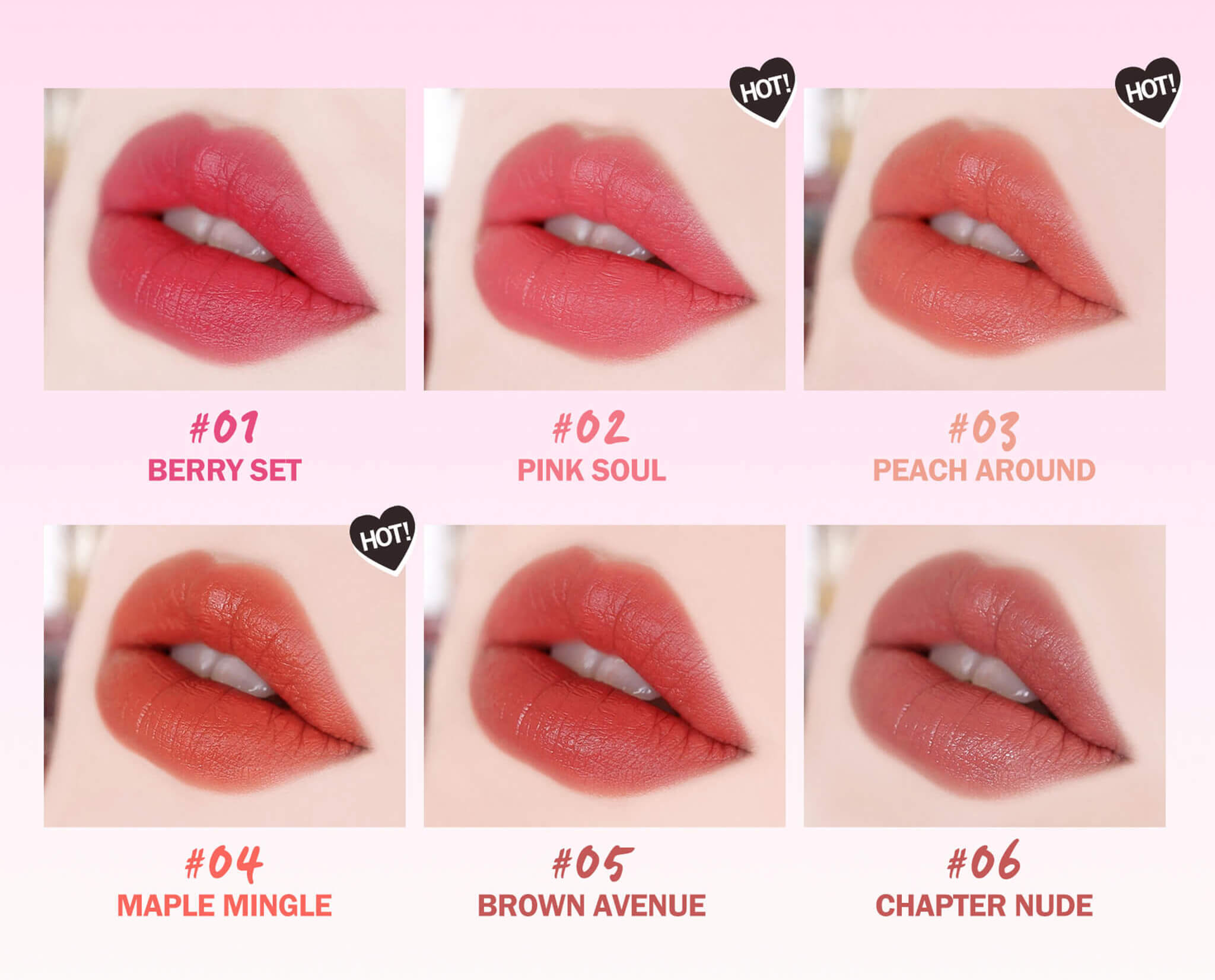 NOW BEAUTY IN-JOY  ALL ABOUT BERRY MAKES COMFORT LIP MATTE