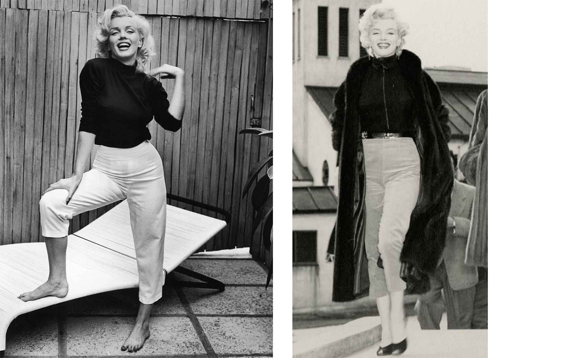 Women's 1950s Pants: Cigarette, Capri, Jeans Fashion History