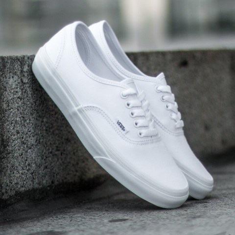 Classic White Low Top Vans Shoes – Audacity Brand