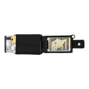 Trayvax Axis Wallet (Onyx Black Melonite) - Open View