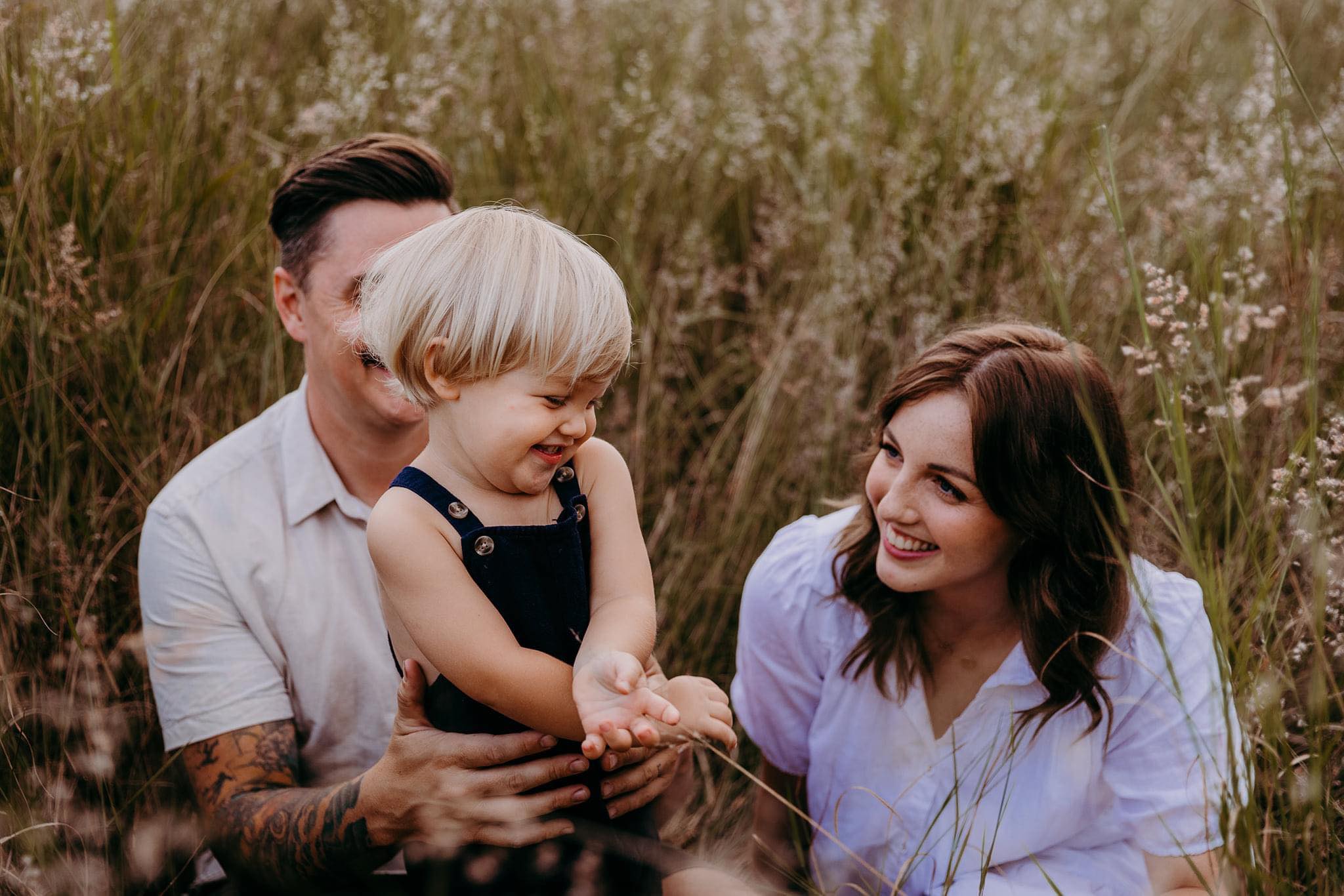 Lillie with her husband and son.