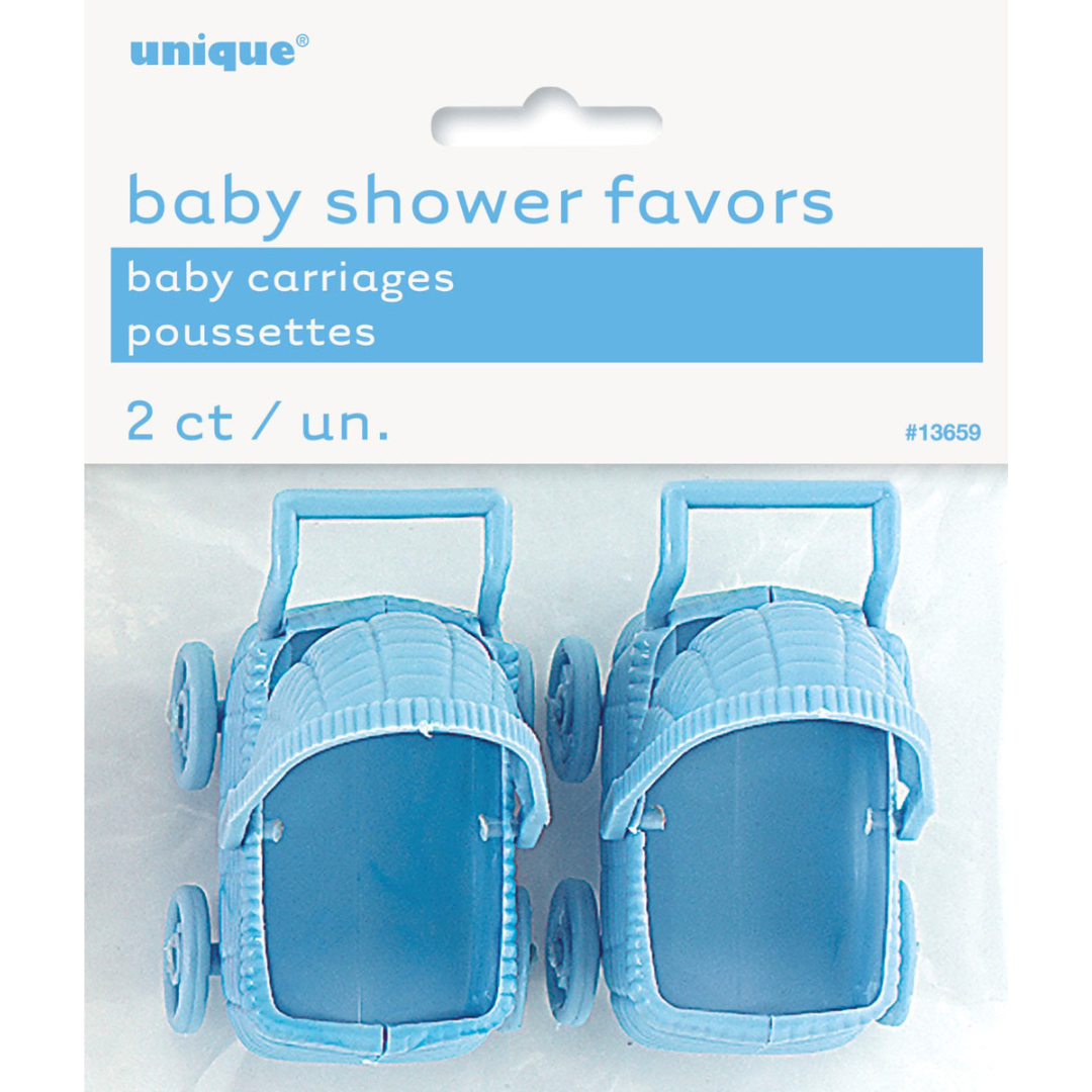 2 Baby Carriages Blue