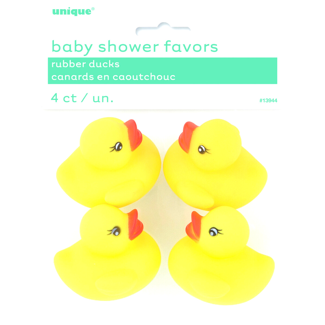 4 Baby Shower Rubber Ducks