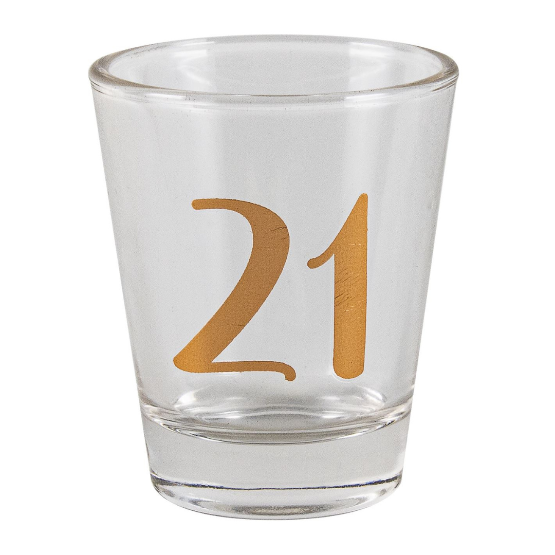 21 Shot Glass Rose Gold 30ml