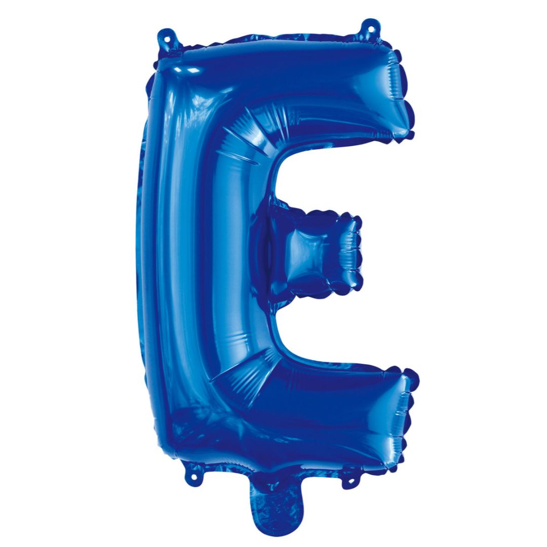 Alphabet Foil Balloon 35cm Royal Blue - E