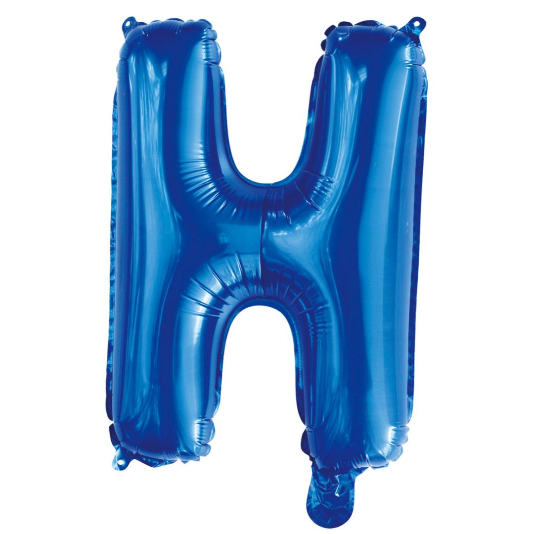 Alphabet Foil Balloon 35cm Royal Blue - H