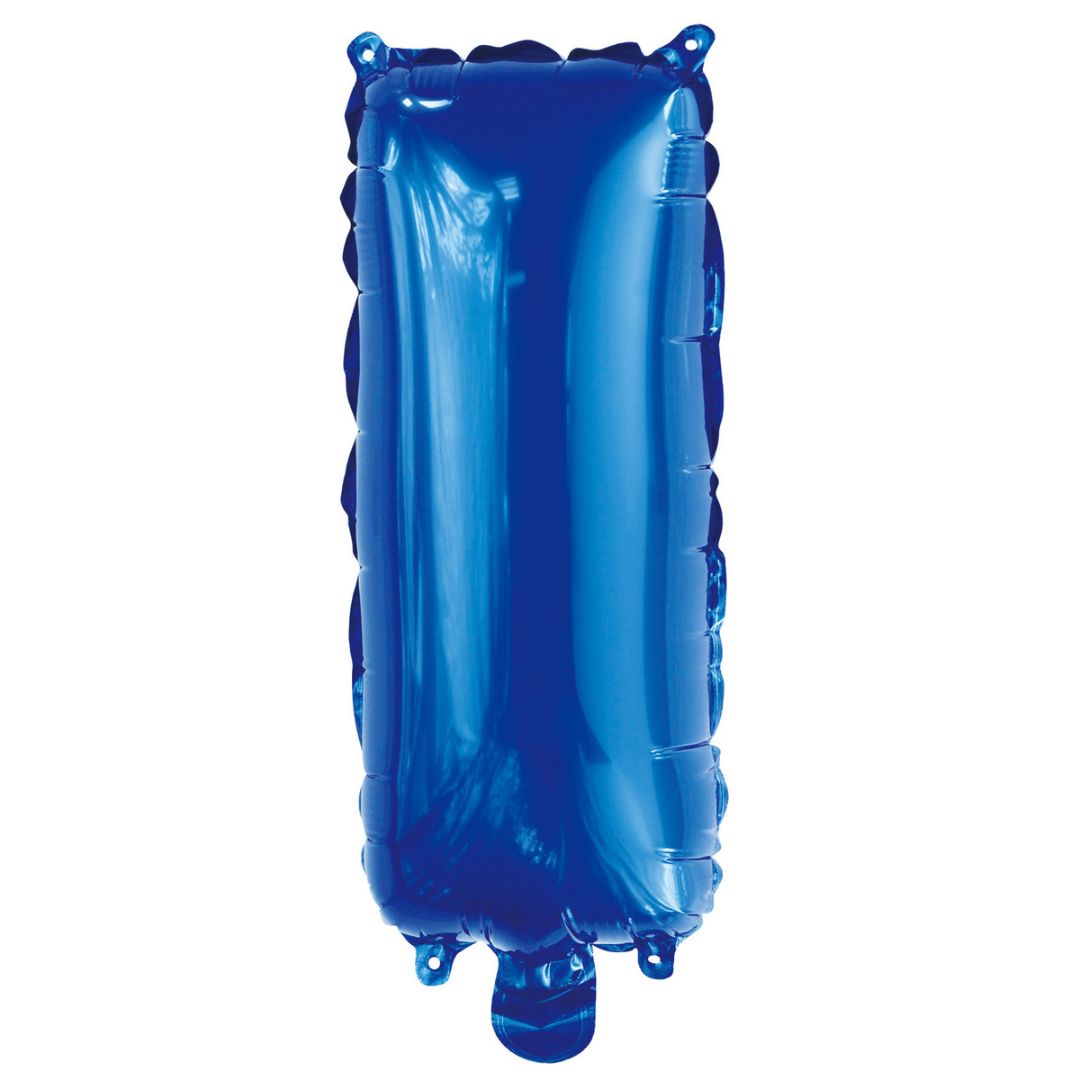 Alphabet Foil Balloon 35cm Royal Blue - I