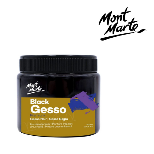Mont Marte Acrylic Paints Premium Black Gesso Universal Primer