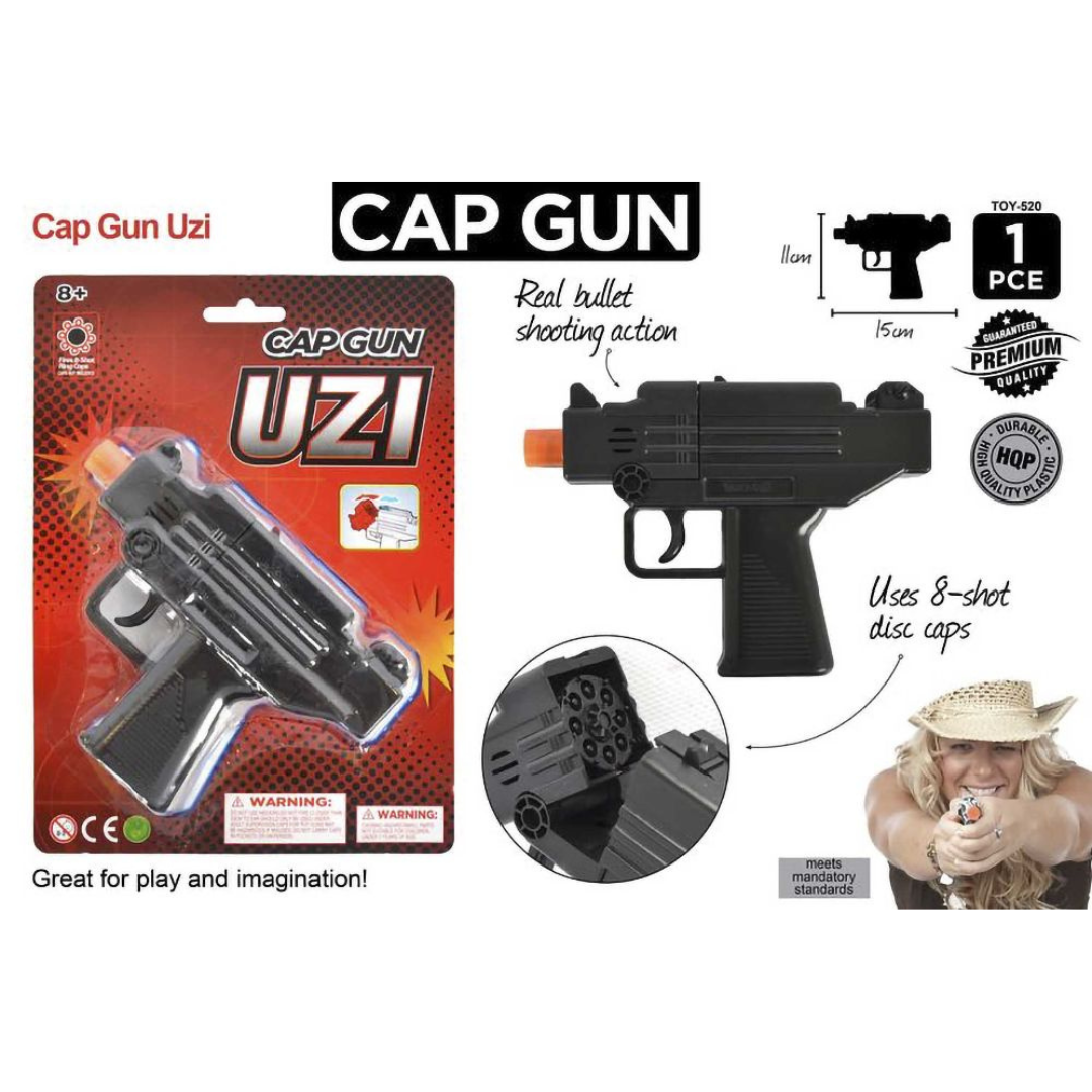 1pce UZI Cap Gun 15cm