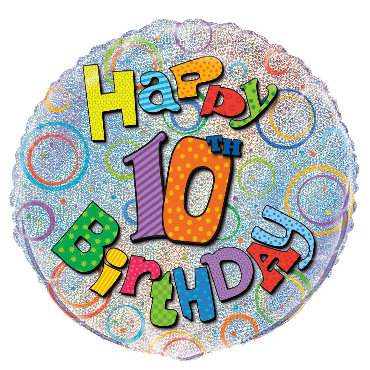 10th Birthday Foil Balloon 45cm