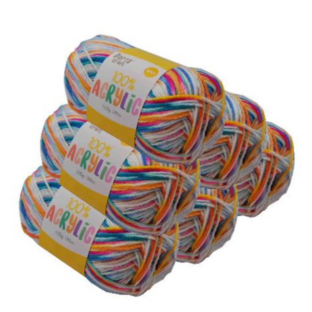 Acrylic Yarn 22 100g 189m Multi Circus