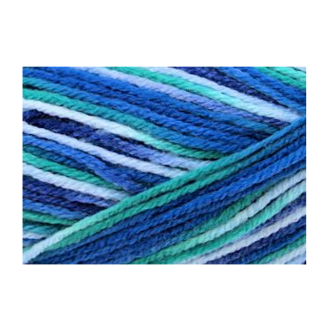 Acryl Yarn 100g 189m 8ply Multi 06 Ocean