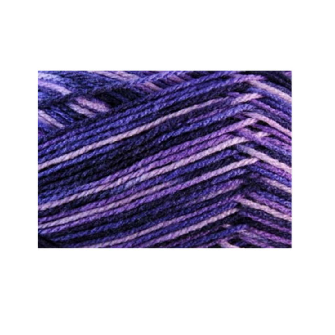 Acrylic Yarn Multi 08 100g 189m Purple Popper