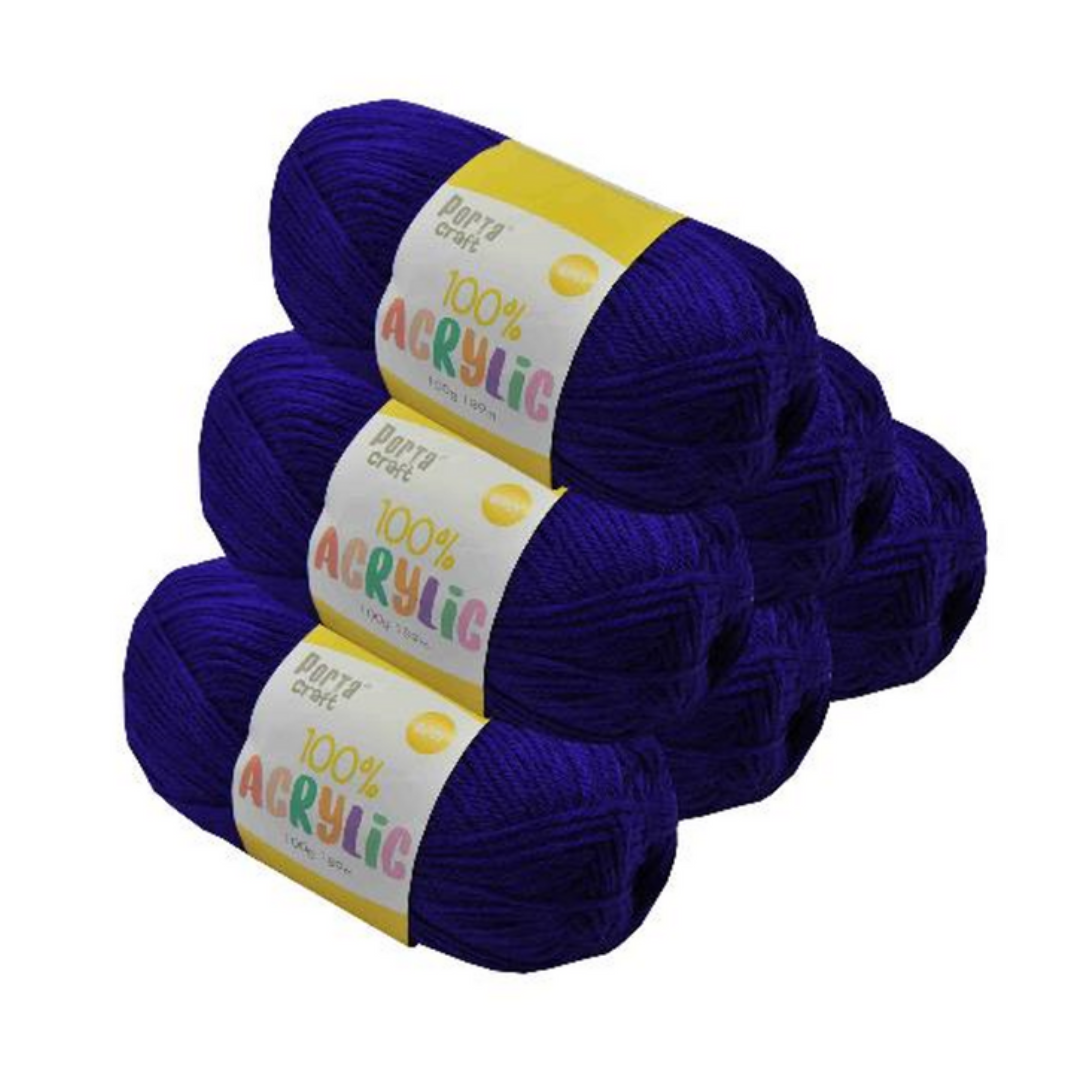 Acrylic Yarn 100g 189m Solid 32 Purple Surprise