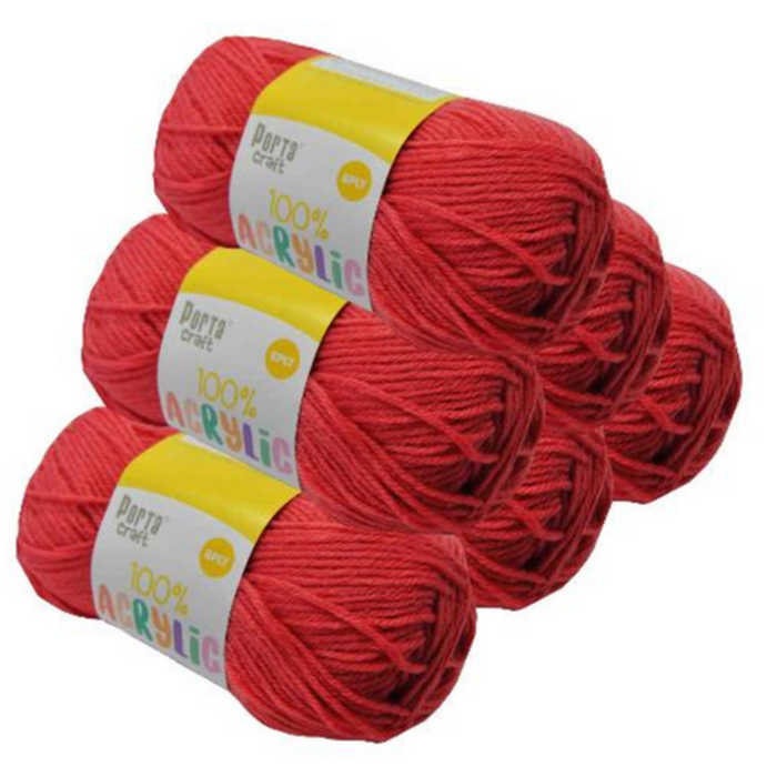 Acrylic Yarn 100g 189m Solid 43 Salmon