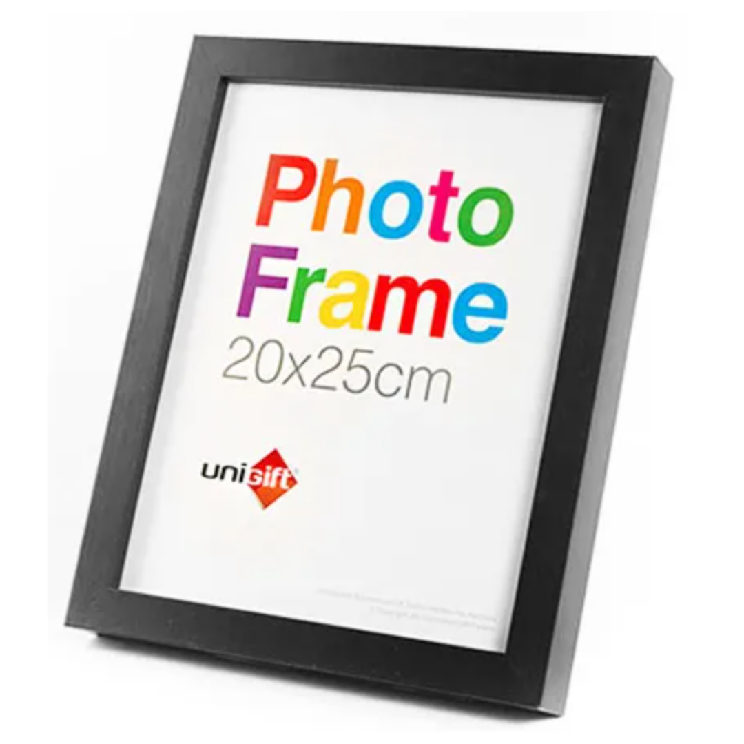 20X25Cm Mdf Photo Frame Black