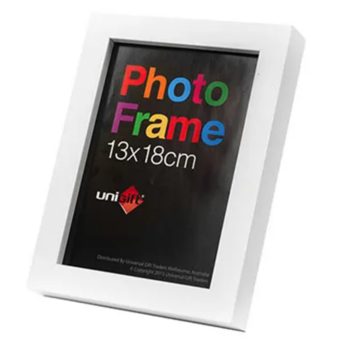 13X18Cm Mdf Photo Frame White