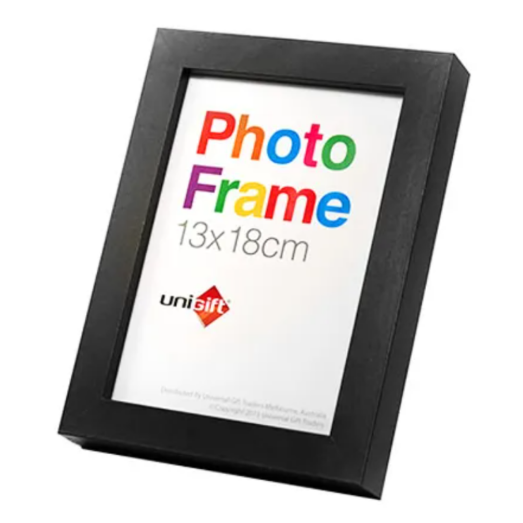 13X18Cm Mdf Photo Frame Black