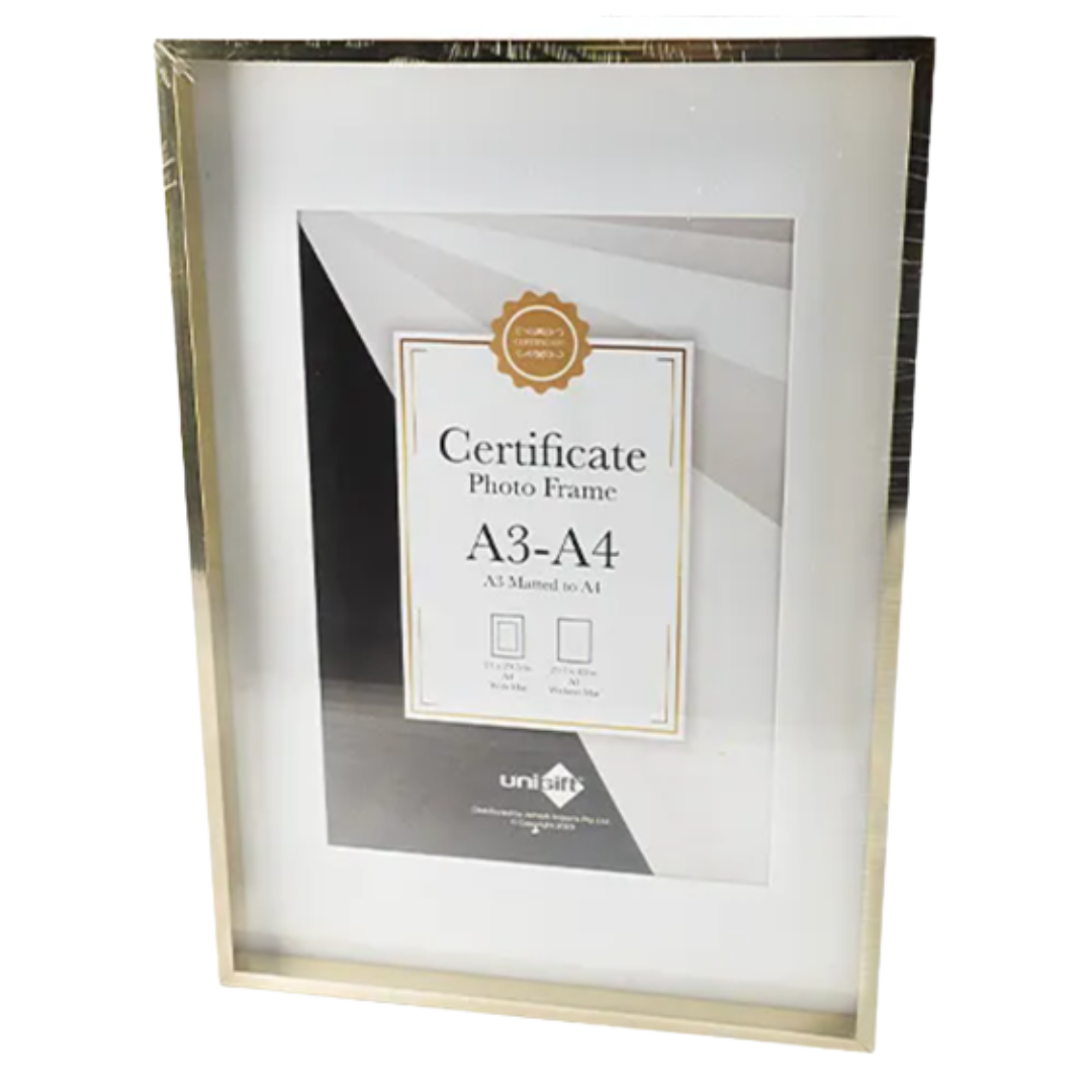 A3 A4 Metallic Certif Fr Gold