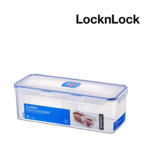 Lock & Lock Rect. Short Food Container 3.9L w/ Divider