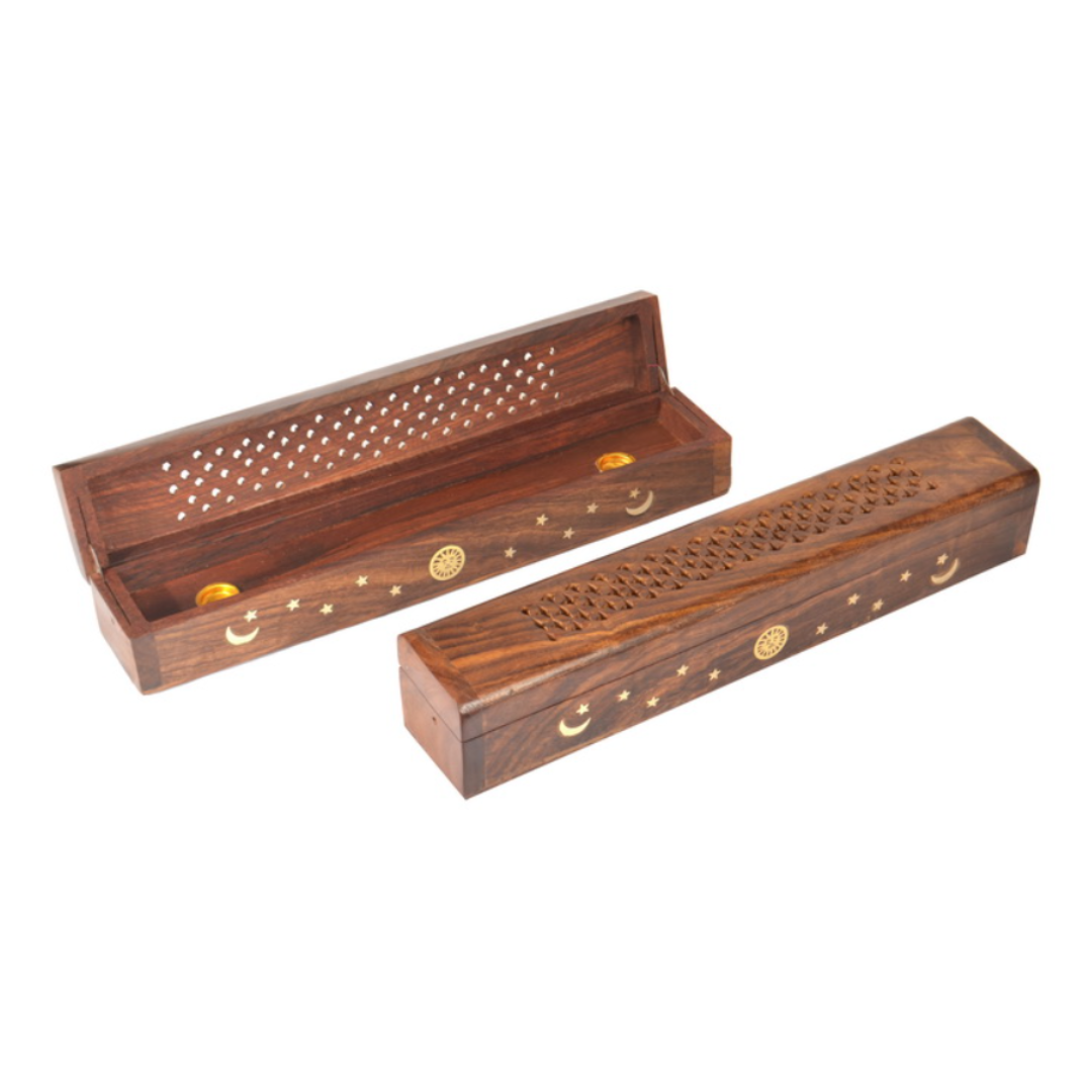 30Cm Star/Moon Incense Box Holde