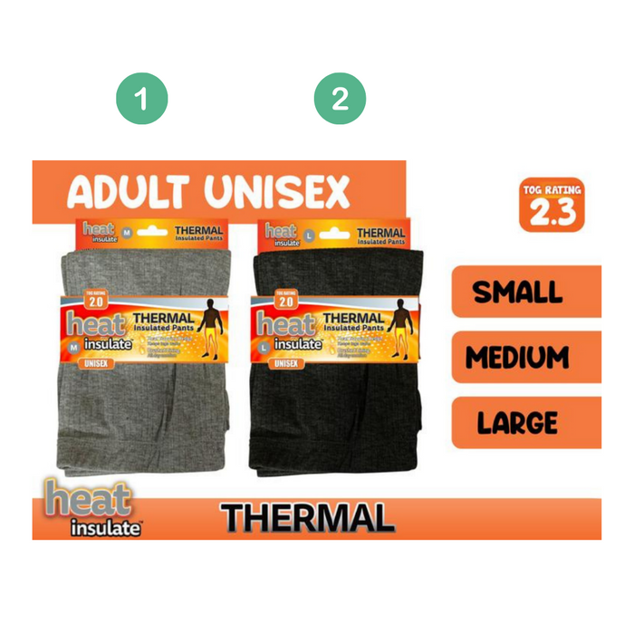 Adults Thermal Pants Asst Sizes