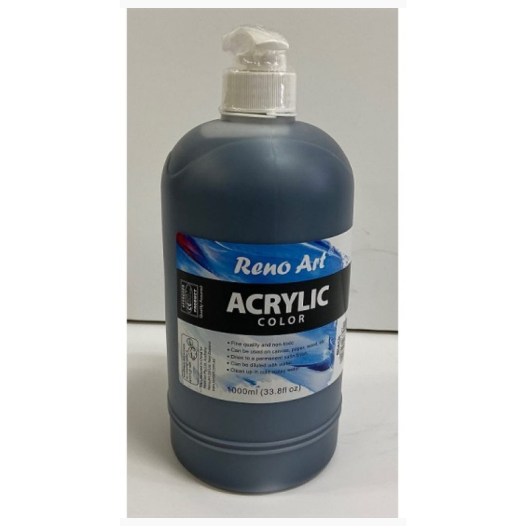 1L Acyrlic paint with pump Black