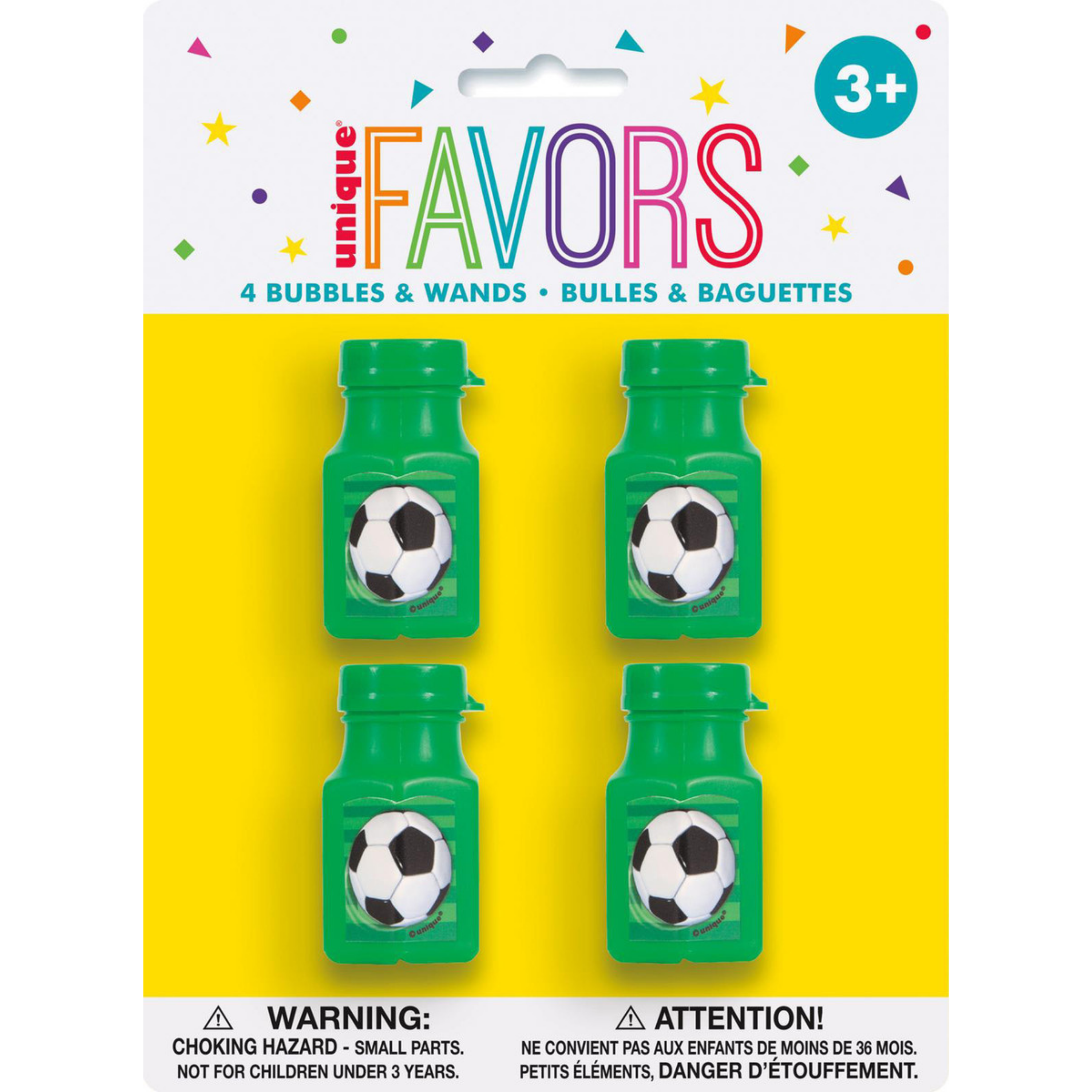 3D Soccer 4 Bubble Bottles