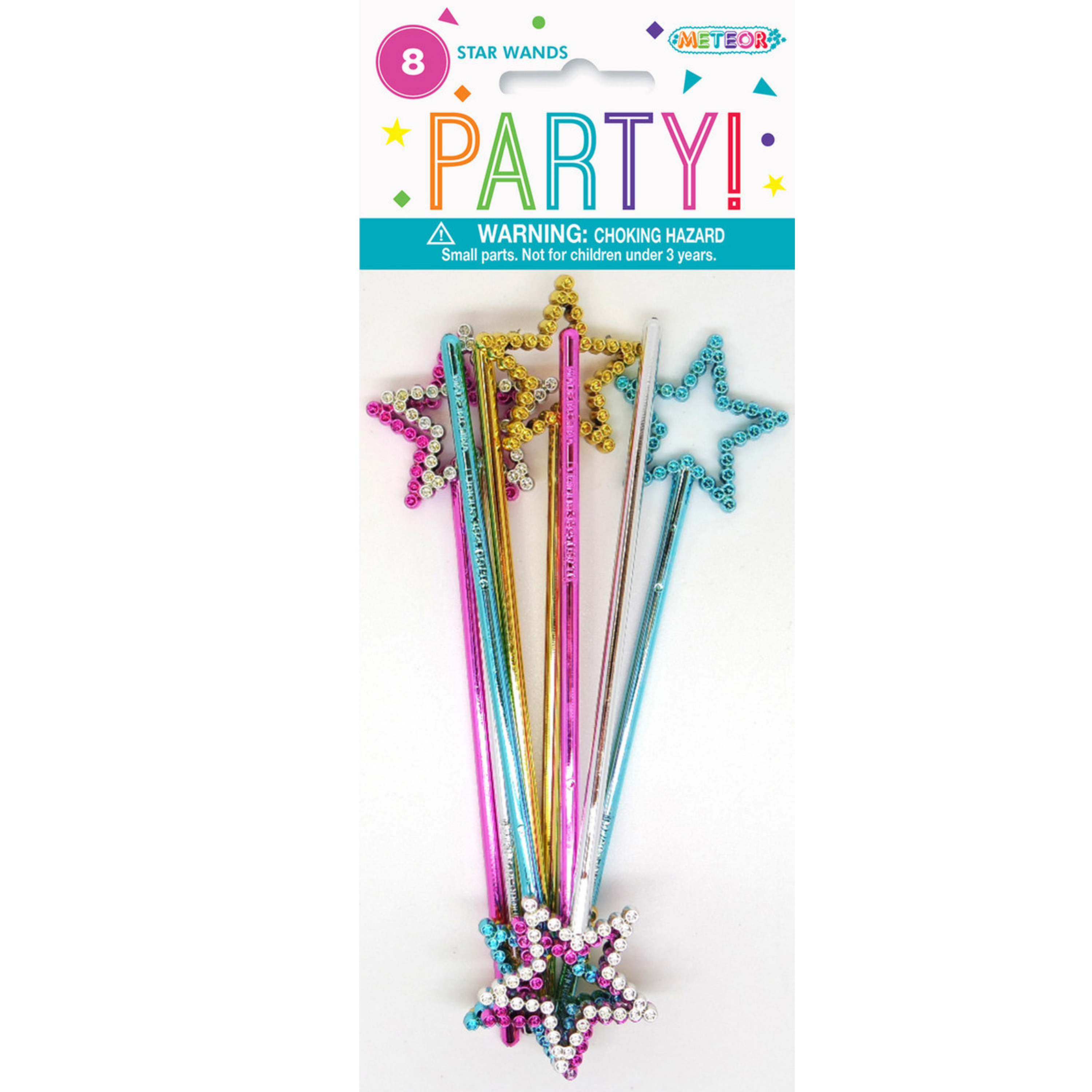 8 Star Wands (16.5cm H x 4cm W)