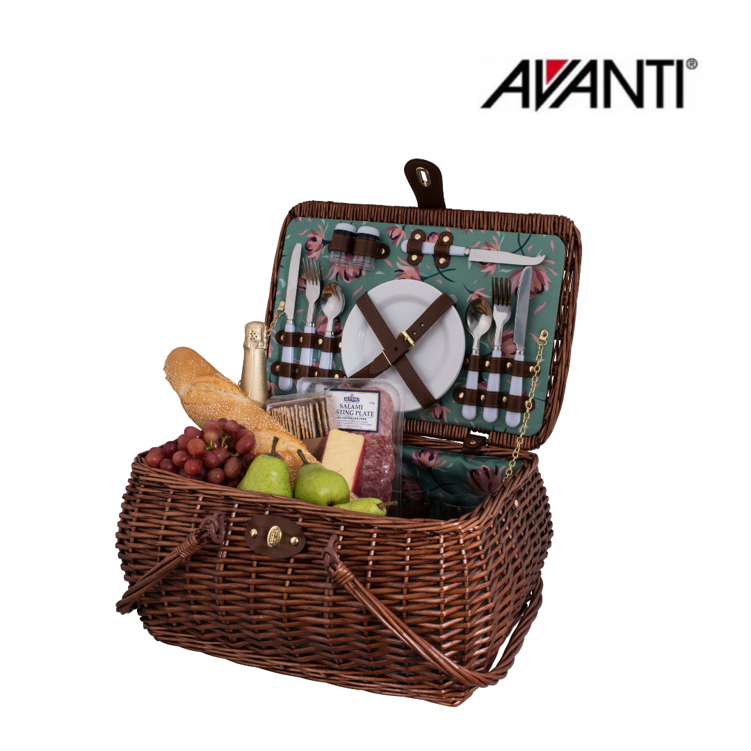 Avanti 4P Hdle Picnic Basket Posey