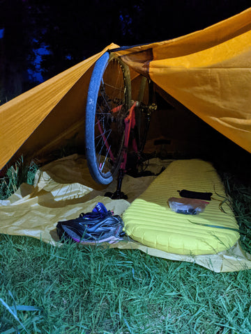 Übernachtung im Zelt