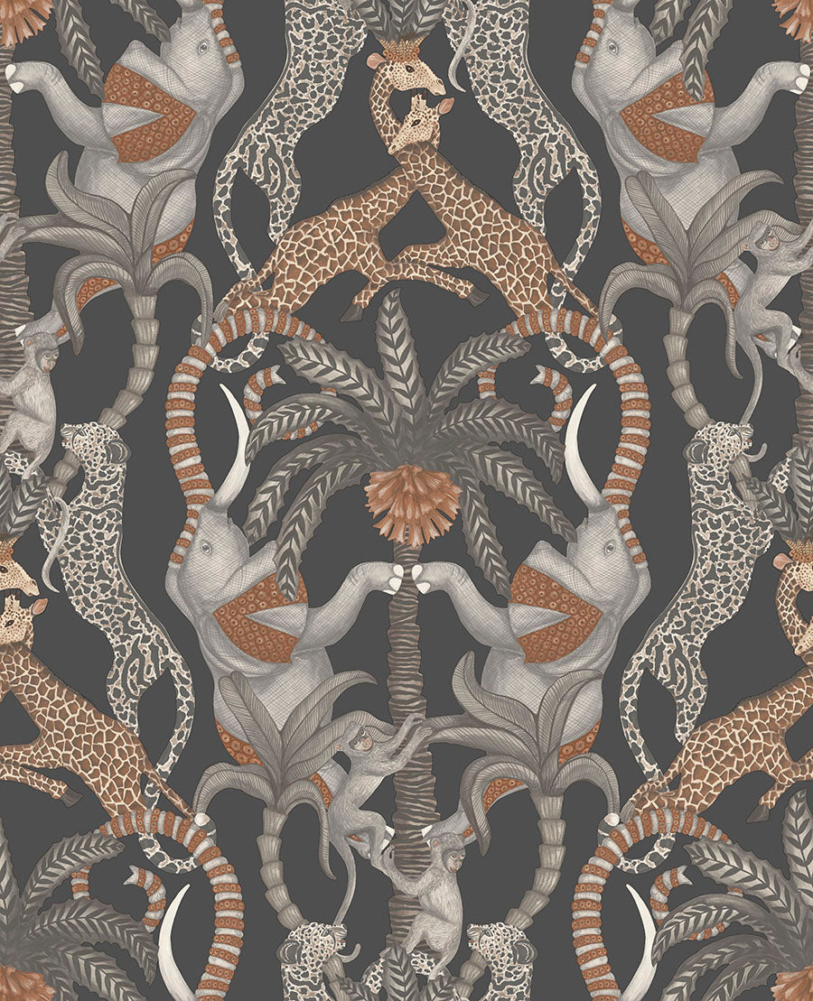 Cole & Son Ardmore-Jabula Satara Wallpaper - Burnt Orange & Black – US Wall  Decor