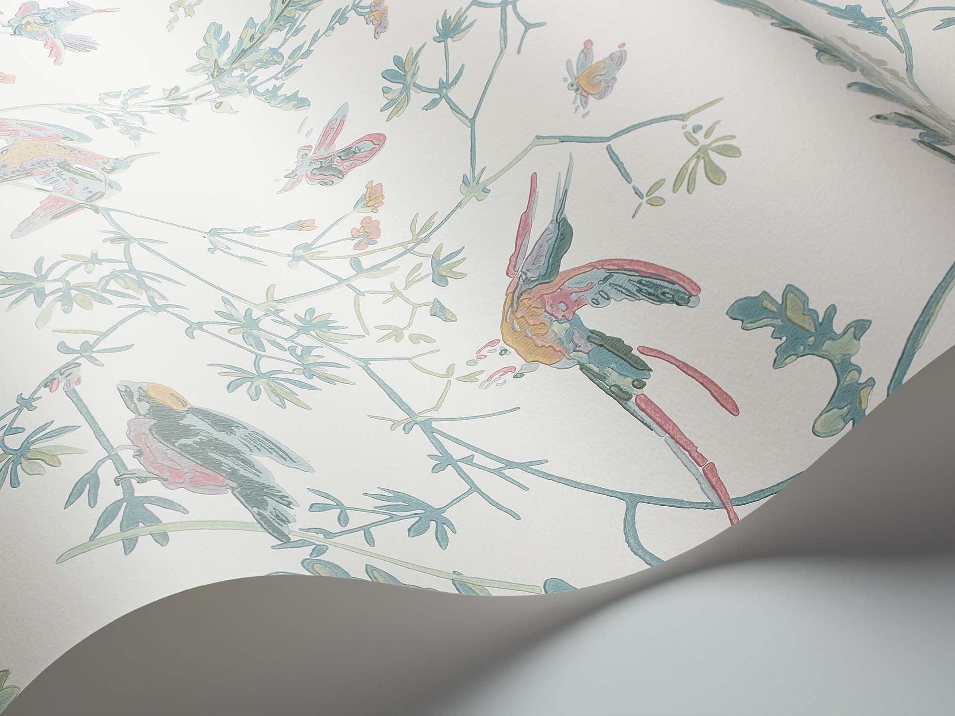 Cole and Son Hummingbirds Lilac Wallpaper