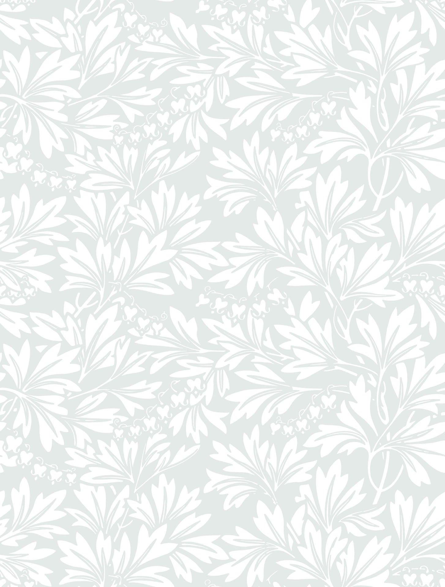 The wallpaper pattern Trellis Leaves from Boråstapeter Classic wallpaper |  Green and white | Floral trellis pattern - Boråstapeter