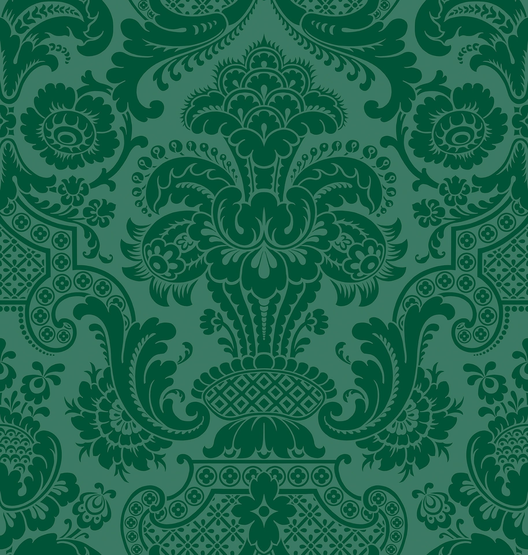 Royal Ethnicity Tea Green Premium Quality Wallpaper  WallMantra