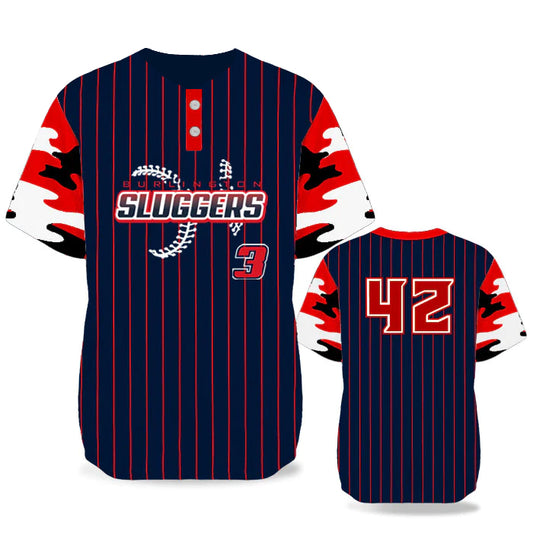 red baseball jersey - full-dye custom baseball uniform