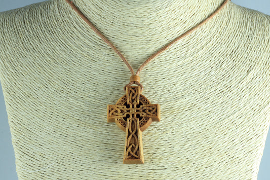 Wholesale Wooden Celtic Cross Necklaces 1.5 Inch | 900 @ $1.70 Each