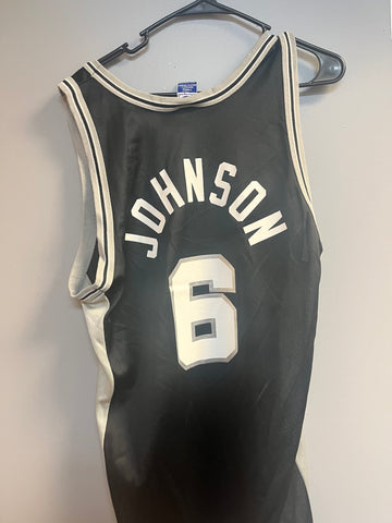 Vintage NBA Champion Spurs #50 David Robinson Black Jersey Adult Medium