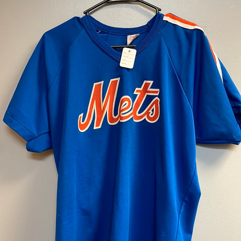Authentic RAWLINGS 38 MEDIUM NEW YORK METS VINTAGE Jersey FROM 80's ULTRA  RARE