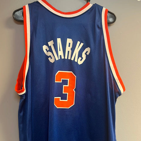 Vintage Champion￼ New York Knicks Latrell Sprewell Orange Jersey Size XL