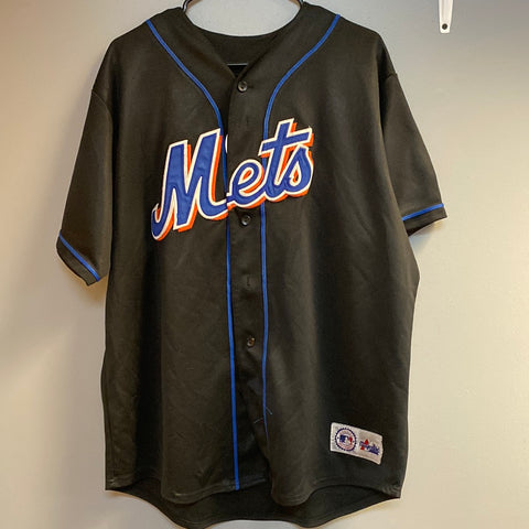 Vintage MLB Majestic New York Mets Roberto Alomar Baseball Jersey Size Large Adult