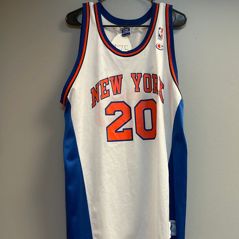 Vintage Champion￼ New York Knicks Latrell Sprewell Orange Jersey