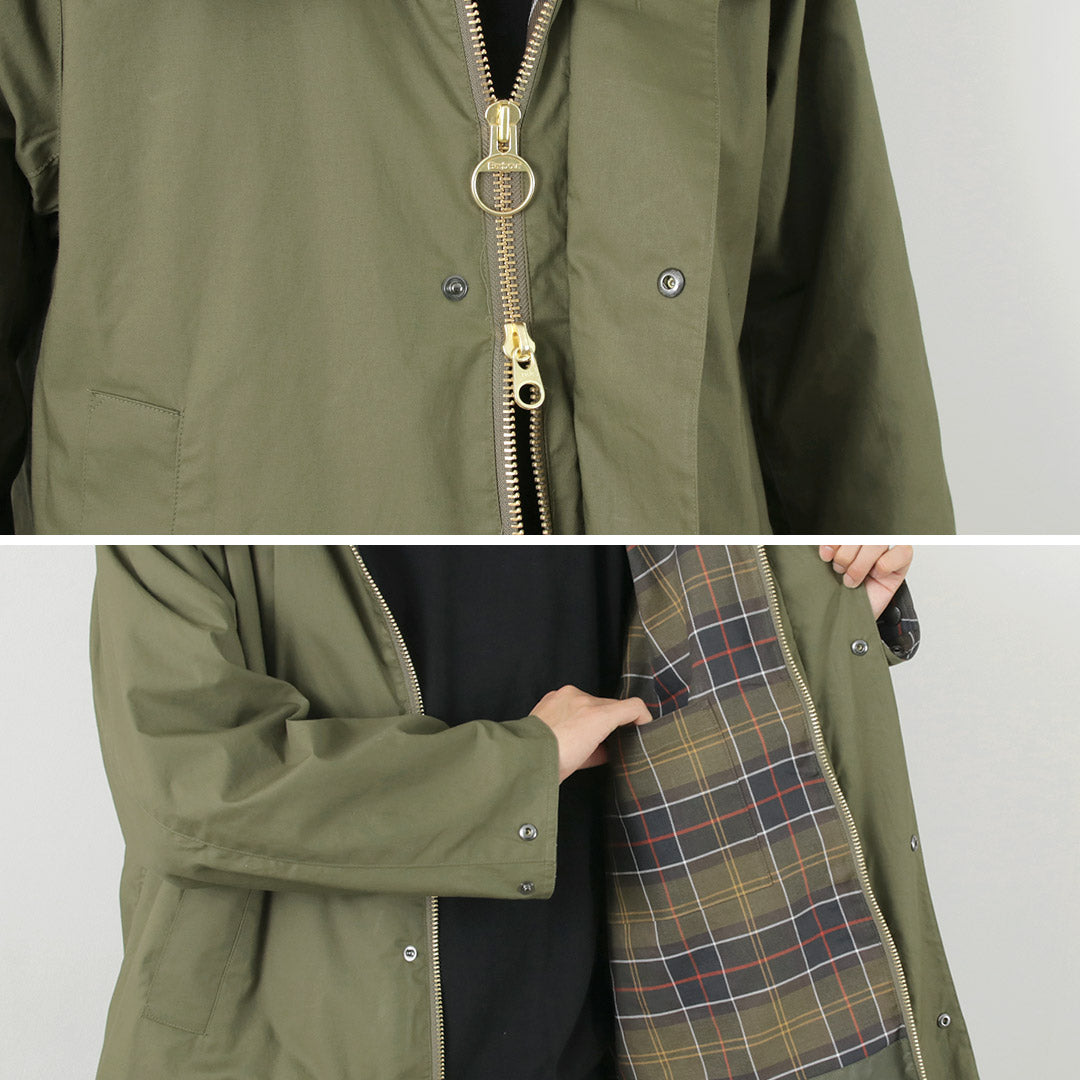 【20%OFF対象！3/1(金)09:59まで】BARBOUR（バブアー） フーデッド パーカー / アウター コート 防風 タータンチェック メンズ  ノンオイル HOODED PARKA