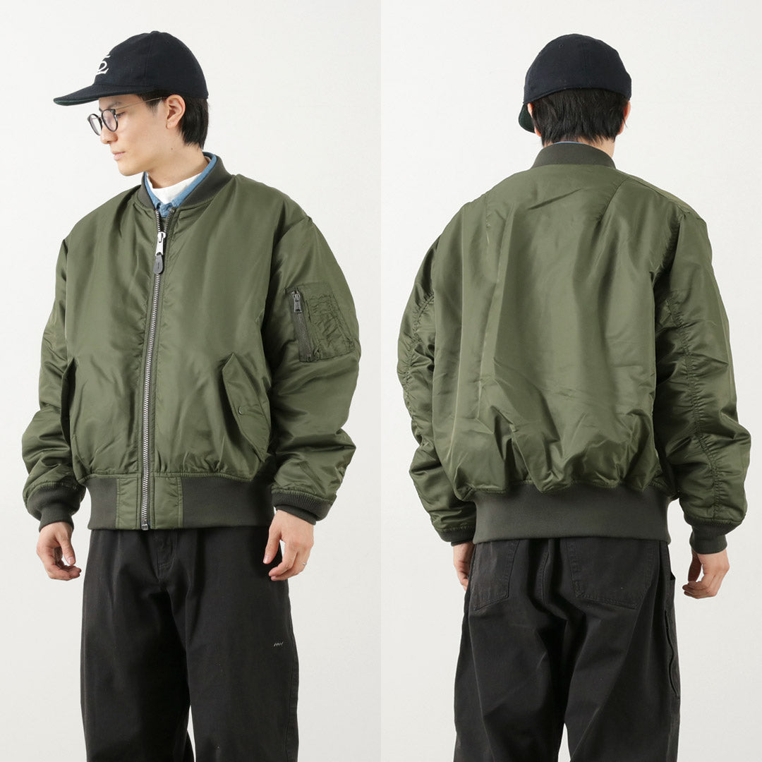 【30％OFF】TOP KHAKI（トップカーキ） MA-1 ナイロン フライトジャケット / ジョンブル JOHNBULL ミリタリー アウター  メンズ レディース ユニセックス【セール】