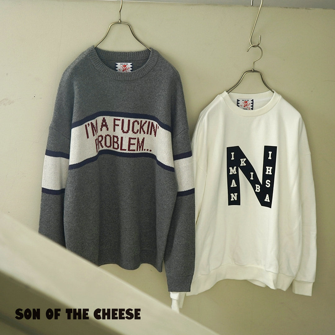 SON OF THE CHEESE サノバチーズ スウェットTシャツ グレー