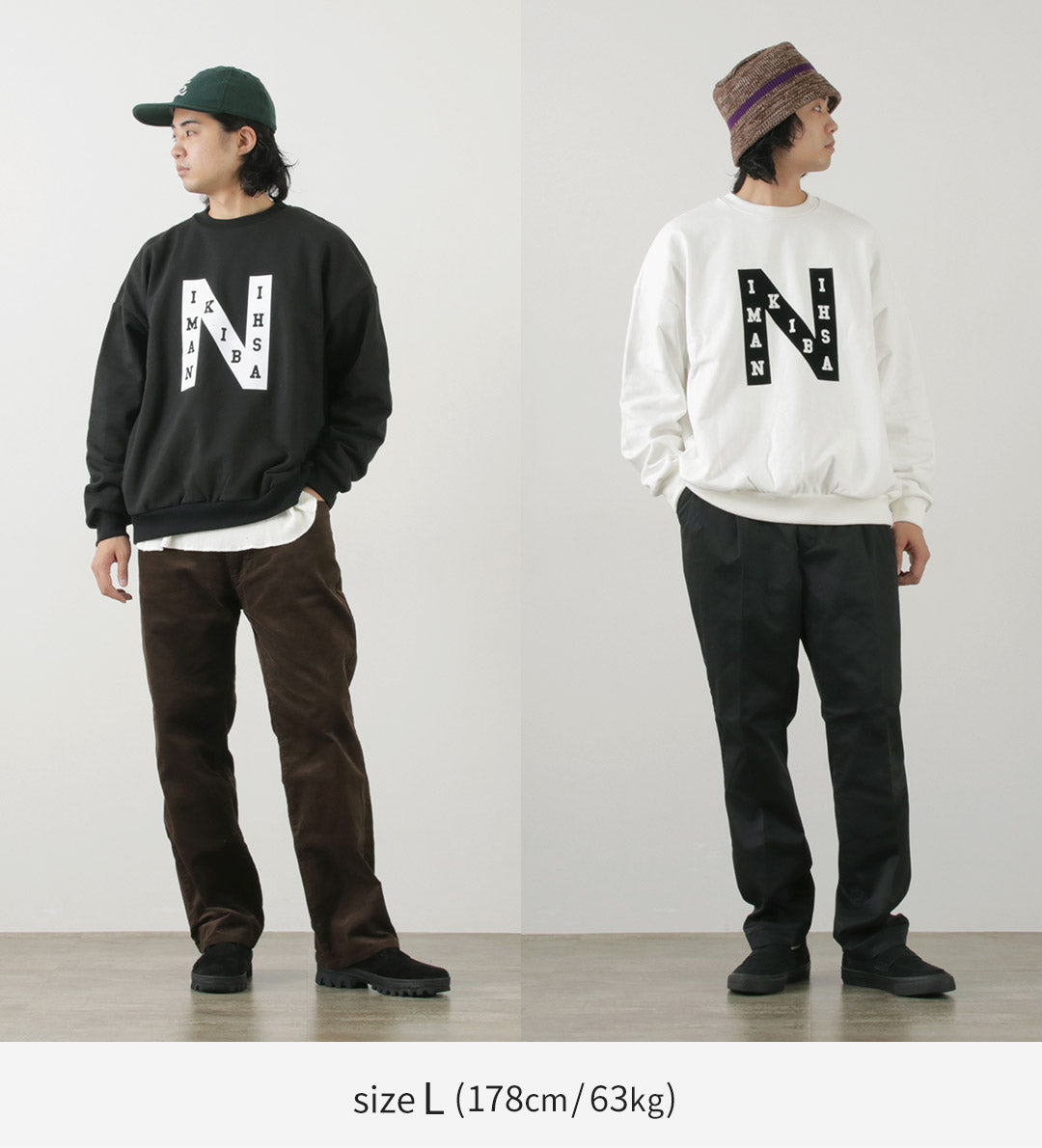 SON OF THE CHEESE（サノバチーズ） NAMIKIBASHI クルーネック スウェット / トップス トレーナー 綿 コットン プリント  メンズ “NAMIKIBASHI” Crew Neck Sweat