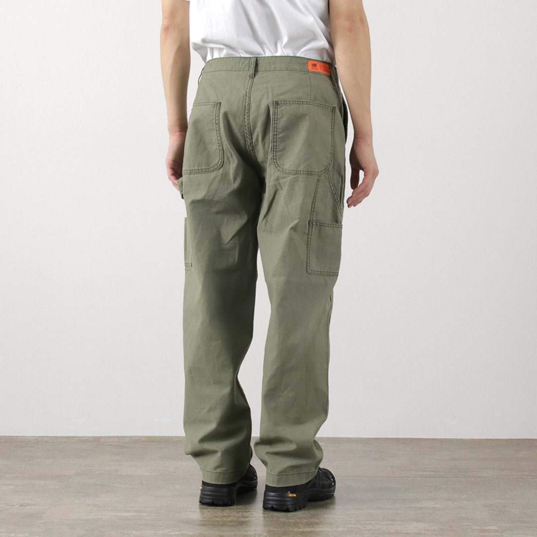 MELPLE（メイプル） カーペンター パンツ / ベイカー ファティーグ ペインター ボトムス メンズ バックサテン Carpenter Pants