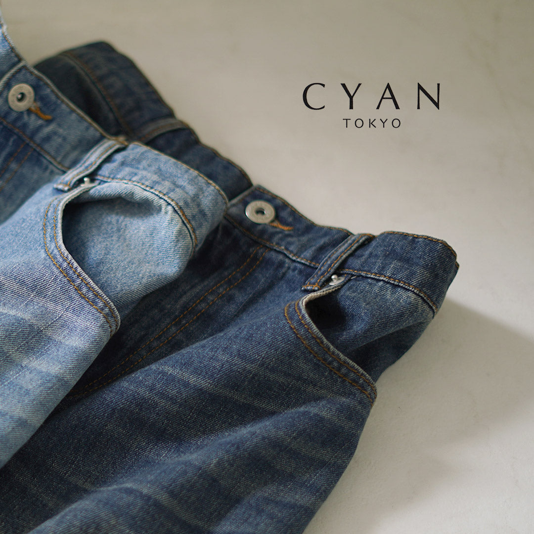 3Dタックワイドデニム / CYAN TOKYO | CALENDRIER online store